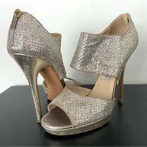Jimmy Choo Glitter Platform Heels